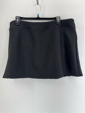 ⚙️ 3For$30 ⚙️ Lands' End Black Textured Mini Skirt